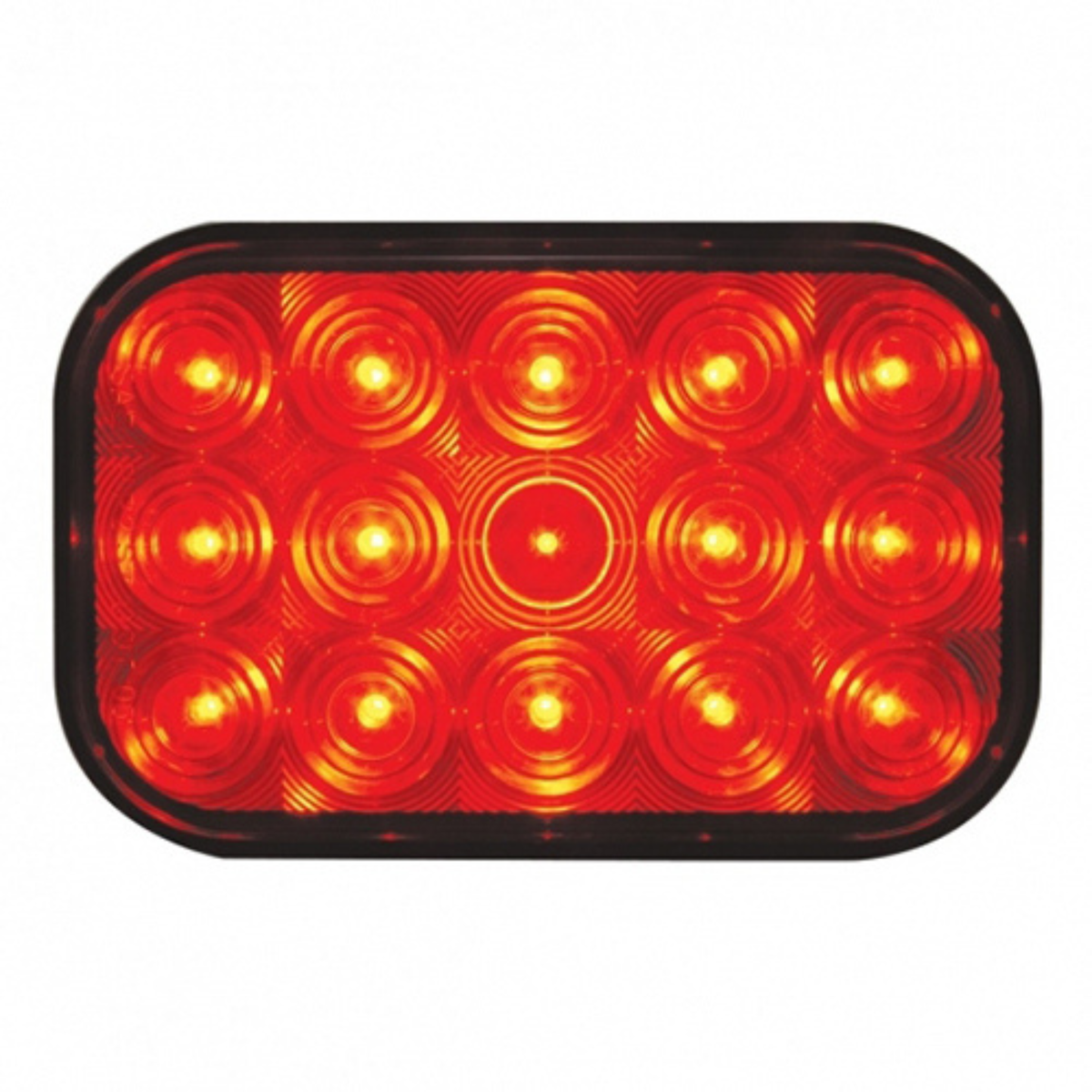 15 LED Rectangular Turn Signal Light | Red Lens | United Pacific