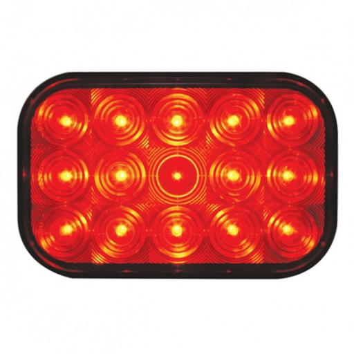 15 LED Rectangular Turn Signal Light | Red Lens | United Pacific