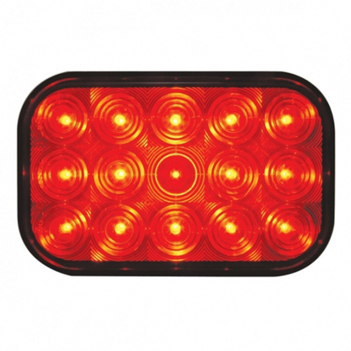 15 LED Rectangular Turn Signal Light | Red Lens | United Pacific