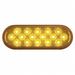 16 LED 6″ Oval Reflector Turn Signal Light | Amber LED | Amber Lens | United Pacific