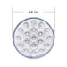 19 LED 4″ Round Double Fury Light | Stop & Turn | Red & White LED Clear Lens | United Pacific