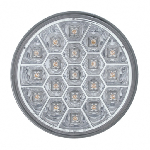 19 LED 4″ Round Reflector Light | Red LED | Clear Lens | United Pacific
