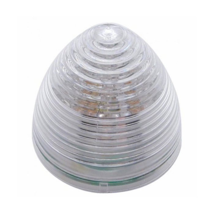 2 1/2 Inch Beehive Clearance Marker Light | Clear Lens Red LED | United Pacific