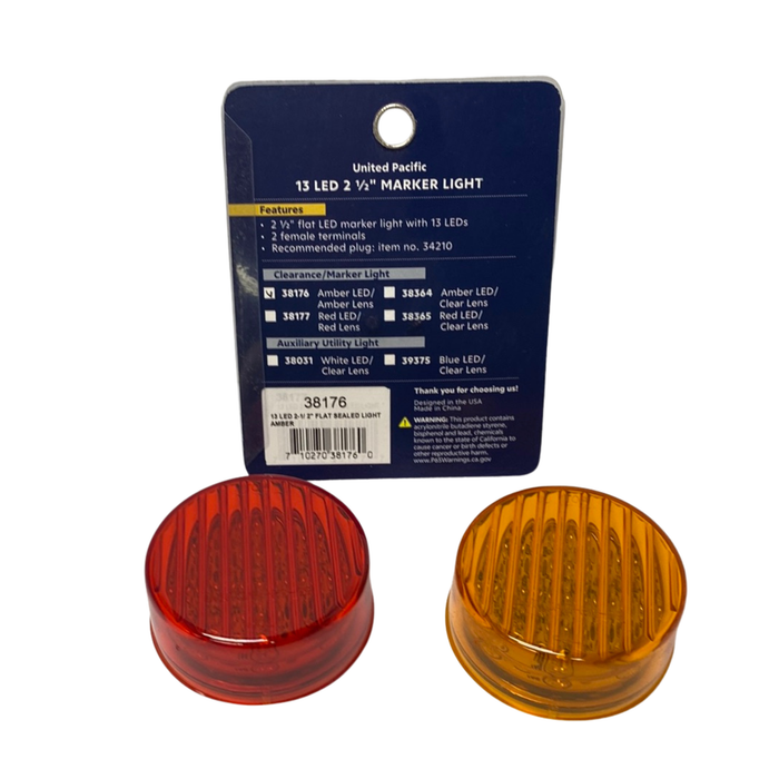 2 1/2 Inch Round Clearance Marker Light | United Pacific