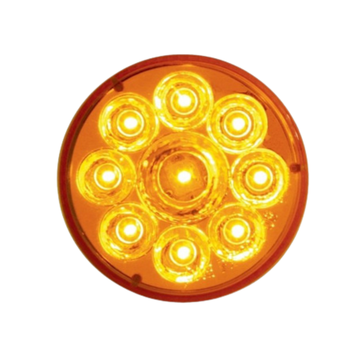 2 1/2 Inch Round Reflector Light | Amber | United Pacific