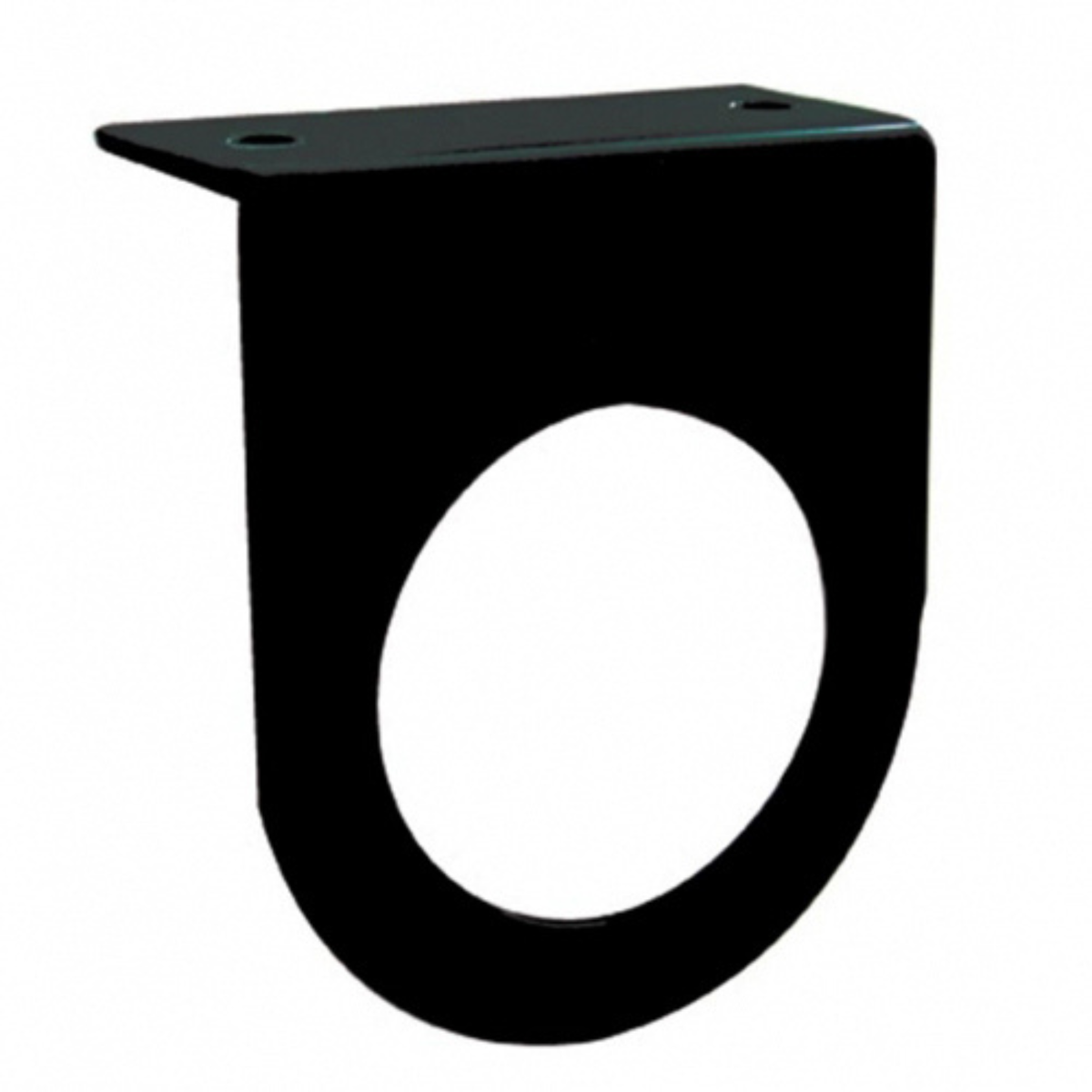 2-1/2" Black Light Bracket with Flange | 1 Hole | Stainless Steel | United Pacific