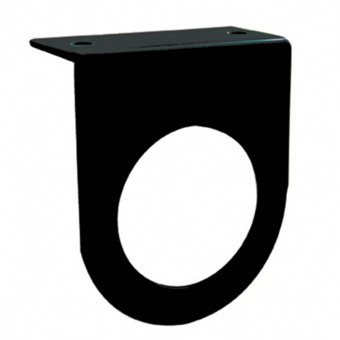 2-1/2" Black Light Bracket with Flange | 1 Hole | Stainless Steel | United Pacific