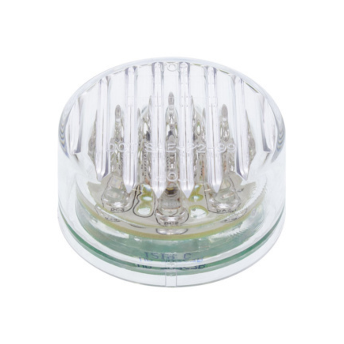 2 Inch Amber Round Clearance Marker Light | Clear Amber | United Pacific