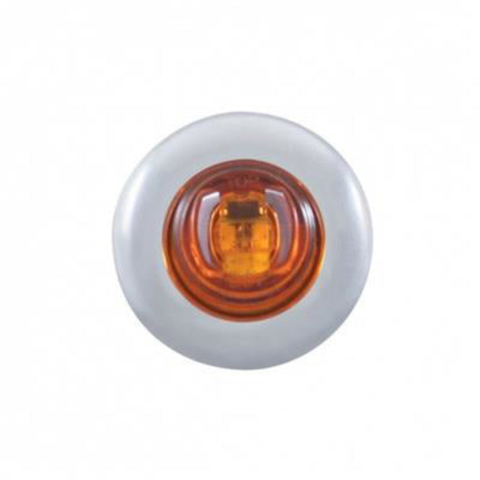 2 LED Mini Clearance Marker Light Amber Lens Amber LEDs | United Pacific