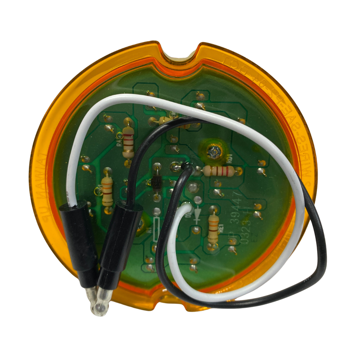 2-Wire Watermelon Reflector Cab Light | Amber LED | United Pacific