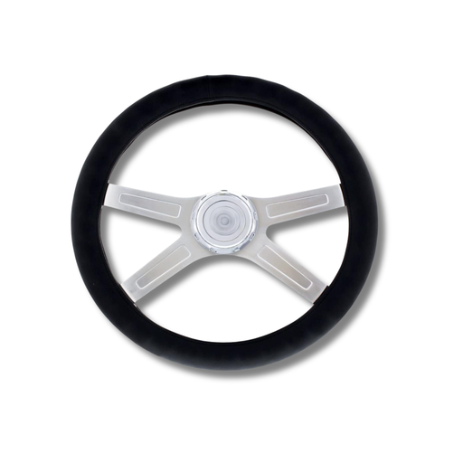 20 Inch Steering Wheel Cover Black | United Pacific