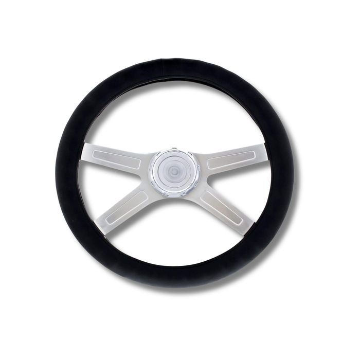 20 Inch Steering Wheel Cover Black | United Pacific