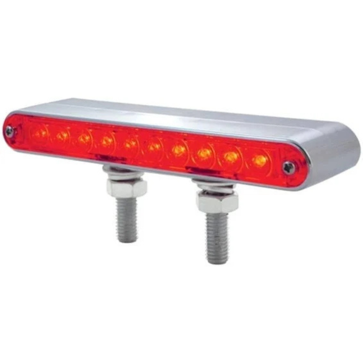 20 LED 6-1/2" Double Face Light Bar | Amber &amp; Red Lens Amber &amp; Red LED | United Pacific
