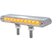 20 LED 6-1/2" Double Face Light Bar | Clear Lens Amber & Red LED | United Pacific