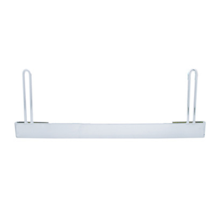 24" x 9" Chrome Anti-Sail Bracket with 2" Bottom Plate | Peterbilt Battery Box | United Pacific