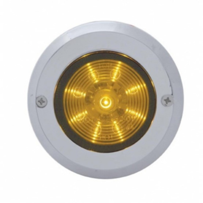 2″ Chrome Plastic Mirror Light Bezel | Without Visor | United Pacific