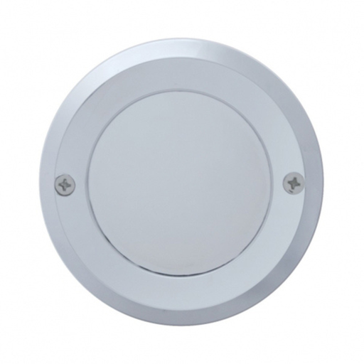 2″ Chrome Plastic Mirror Light Bezel | Without Visor | United Pacific