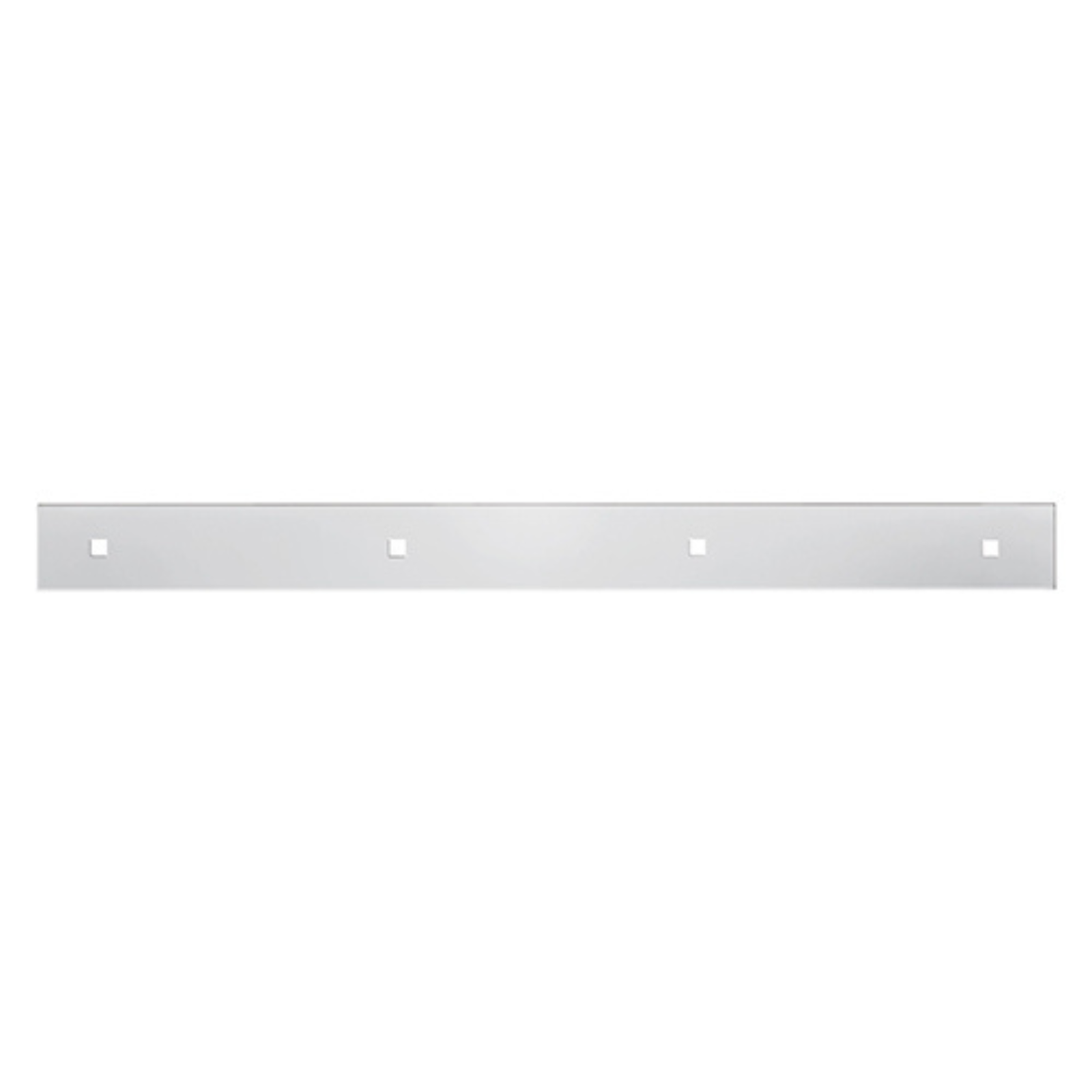 2" × 24" Stainless Steel Top Mud Flap Plate | Welded Stud | United Pacific
