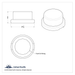 Flat Top Nut Cover | 3/4" x 5/8" | Chrome | United Pacific