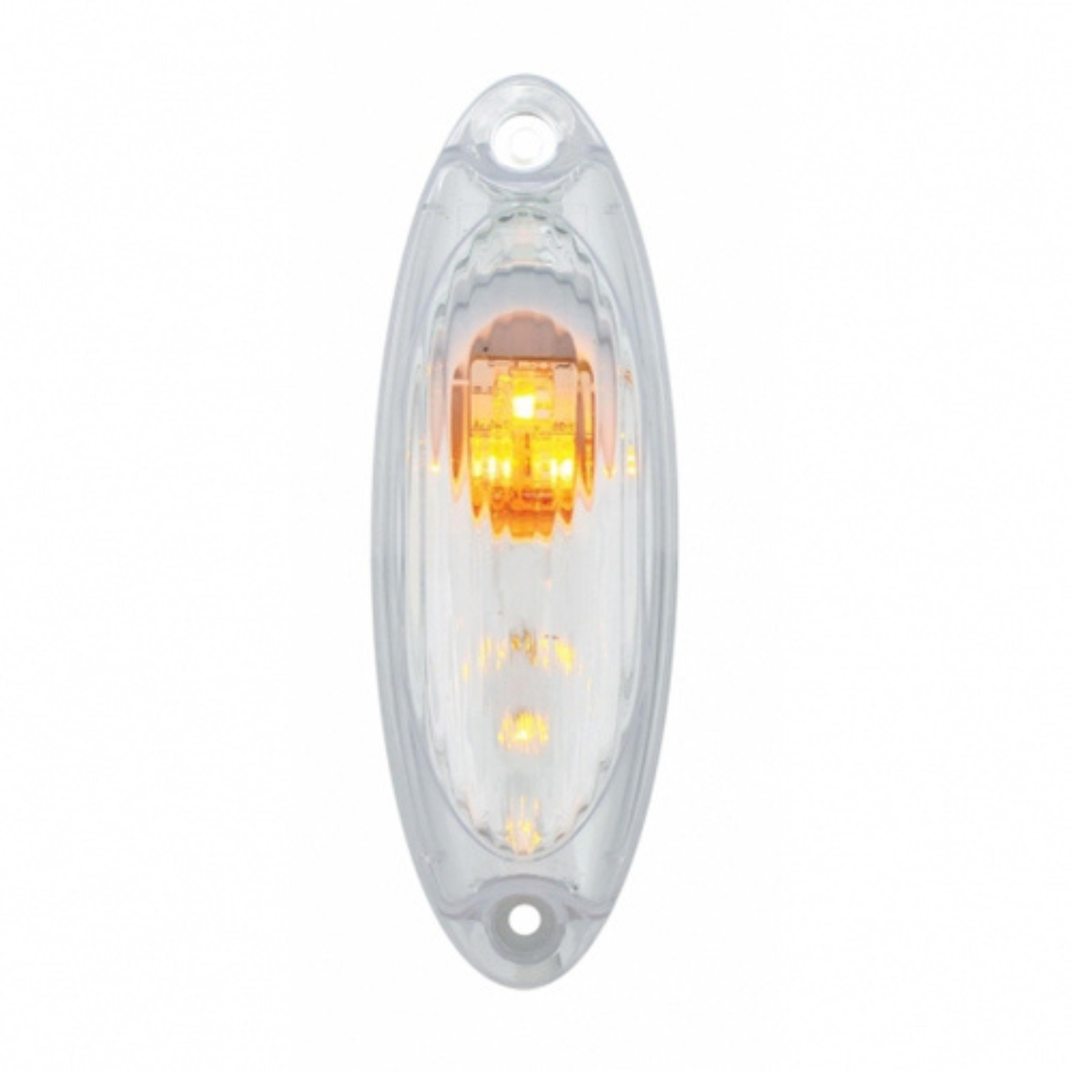 3 Amber LED Reflector Cab Light | Freightliner Cascadia | Clear Lens | United Pacific