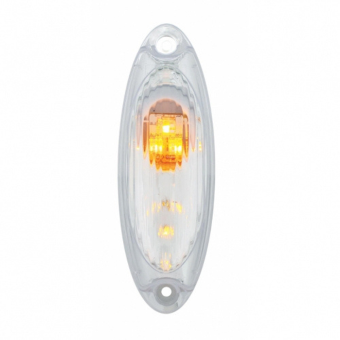 3 Amber LED Reflector Cab Light | Freightliner Cascadia | Clear Lens | United Pacific