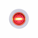 3 LED 3/4″ Mini Light with Bezel | Red LED Clear Lens | United Pacific