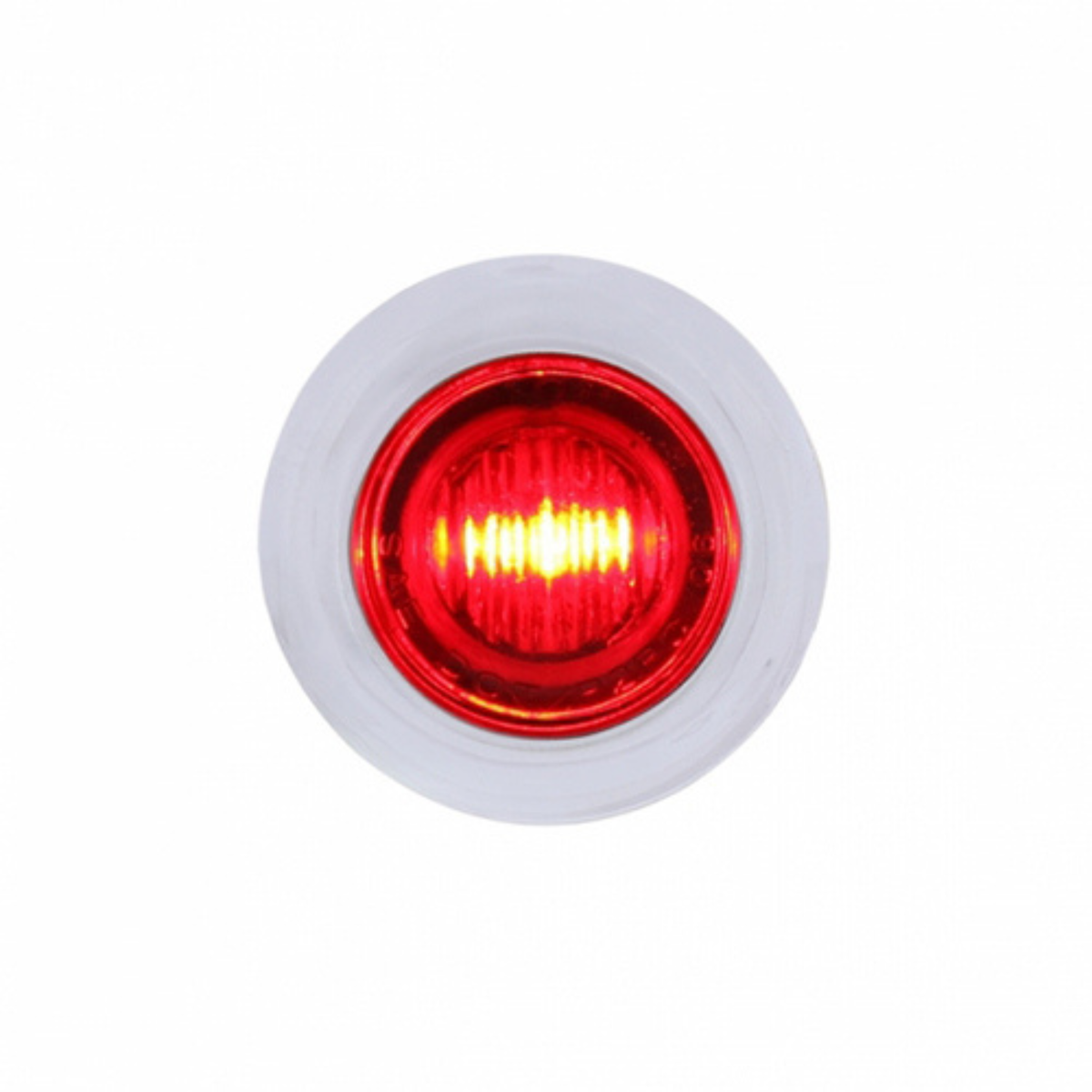 3 LED 3/4″ Mini Light with Bezel | Red LED Red Lens | United Pacific