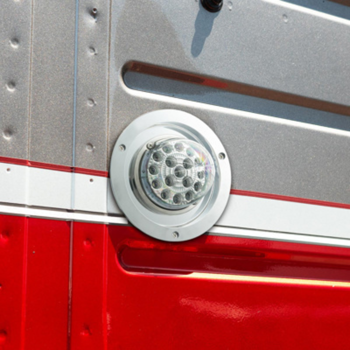 304 Stainless Watermelon Light Adapter | Fits 4" Round Openings | Sleeper Bunk LED Mount | United Pacific