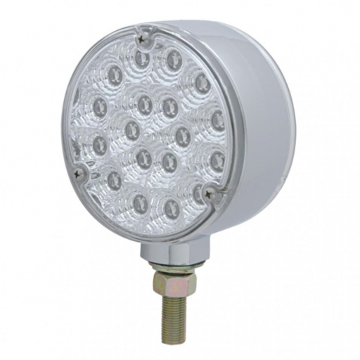 36 LED Reflector Double Face Turn Signal Light | Clear Lens | Chrome Housing | United Pacific
