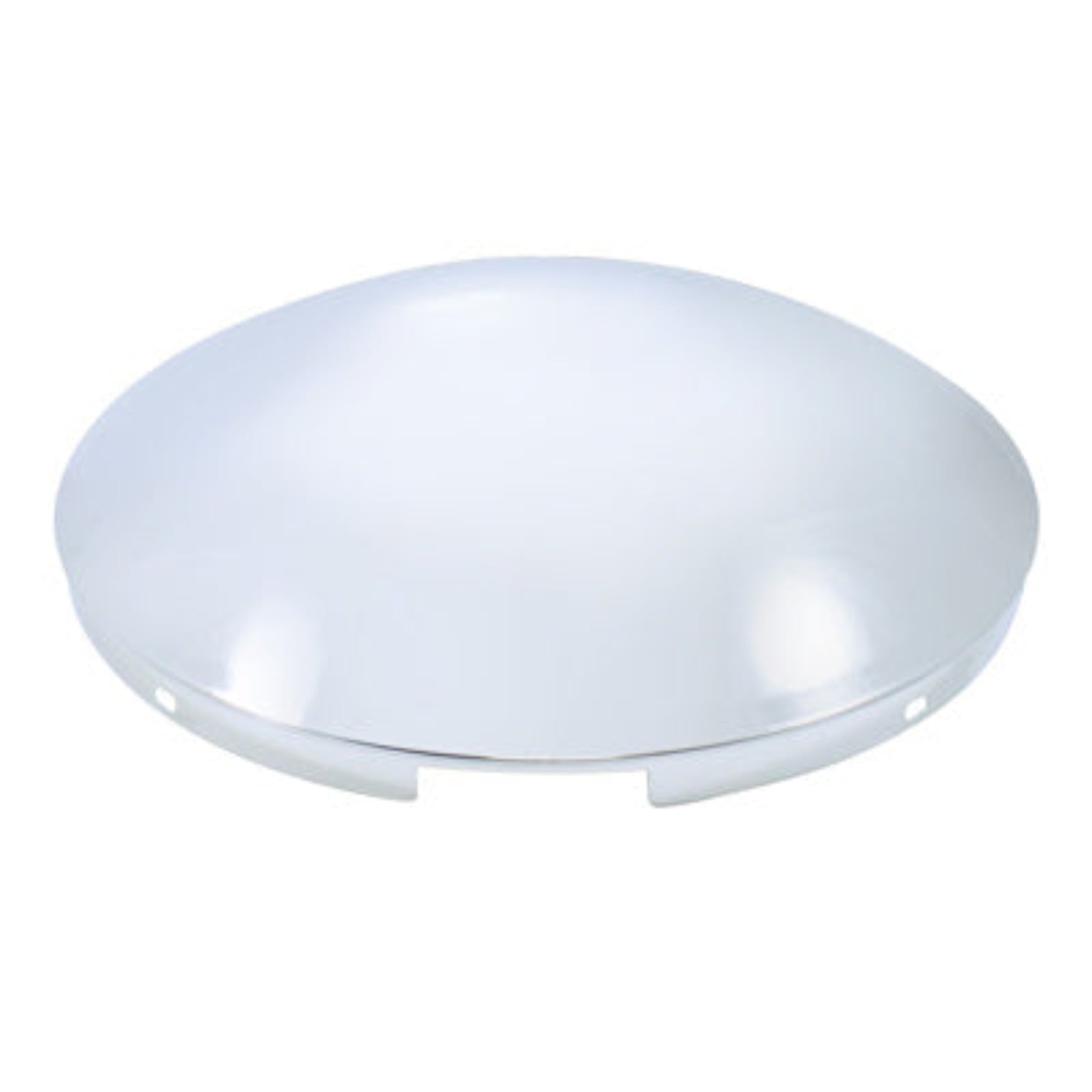 4 Even Notched Chrome Dome Front Hub Cap | 7/16″ Lip | 8-23/32″ Hub Bore | United Pacific