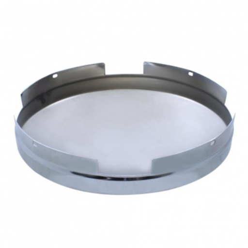 4 Even Notched Chrome Dome Front Hubcap | 3/4 Inch Side Wall | Fits 8-23/32 Hub Bore | United Pacific