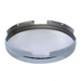 4 Even Notched Chrome Dome Front Hubcap | 3/4 Inch Side Wall | Fits 8-23/32 Hub Bore | United Pacific