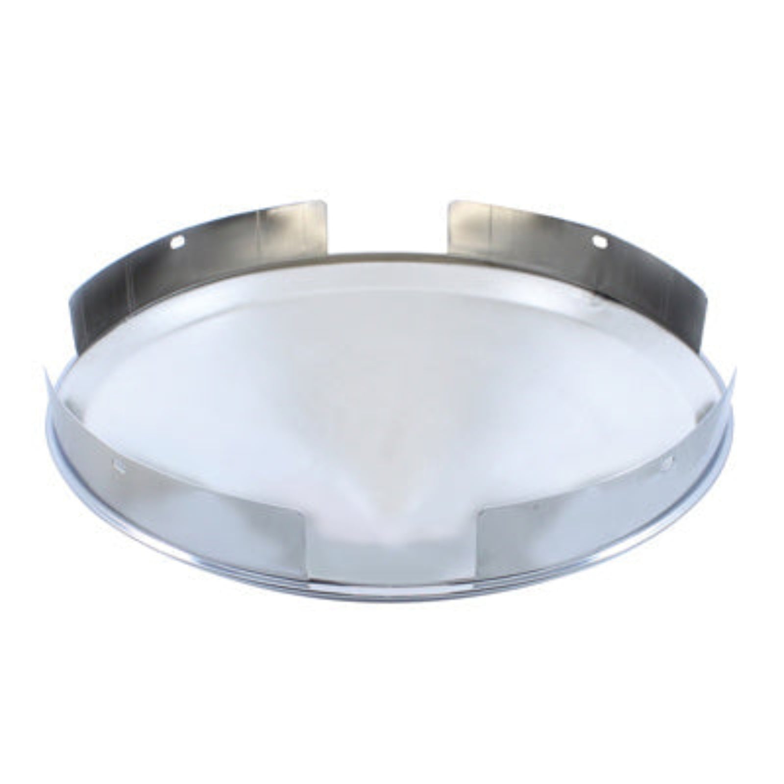 4 Even Notched Chrome Pointed Front Hub Cap | 1″ Lip | 8-23/32″ Hub Bore | United Pacific