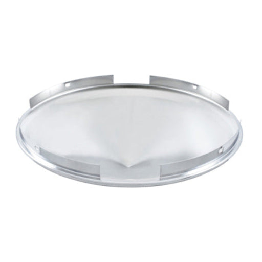 4 Even Notched Chrome Pointed Front Hub Cap | 7/16″ Lip | 8-23/32″ Hub Bore | United Pacific