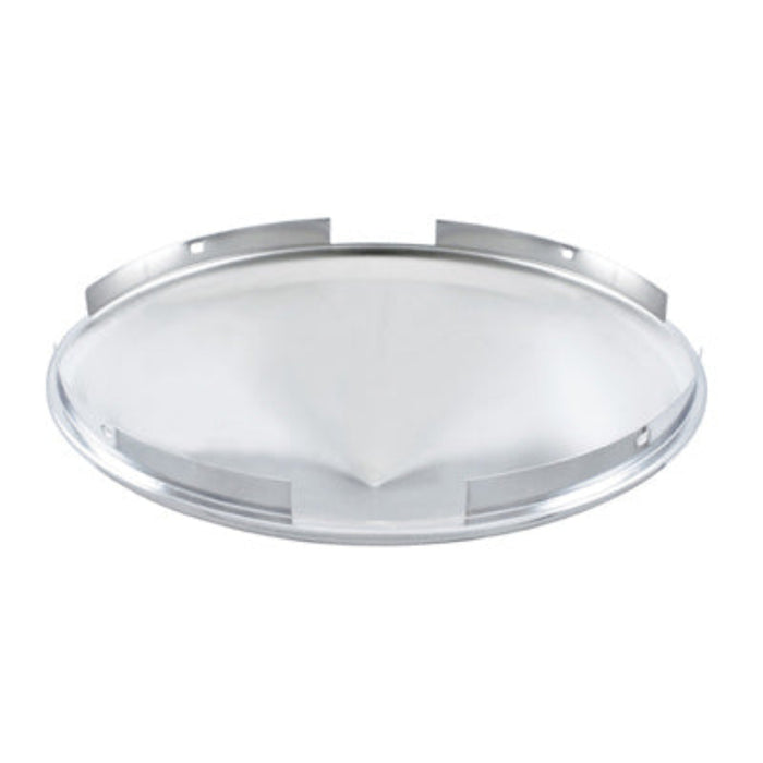 4 Even Notched Chrome Pointed Front Hub Cap | 7/16″ Lip | 8-23/32″ Hub Bore | United Pacific