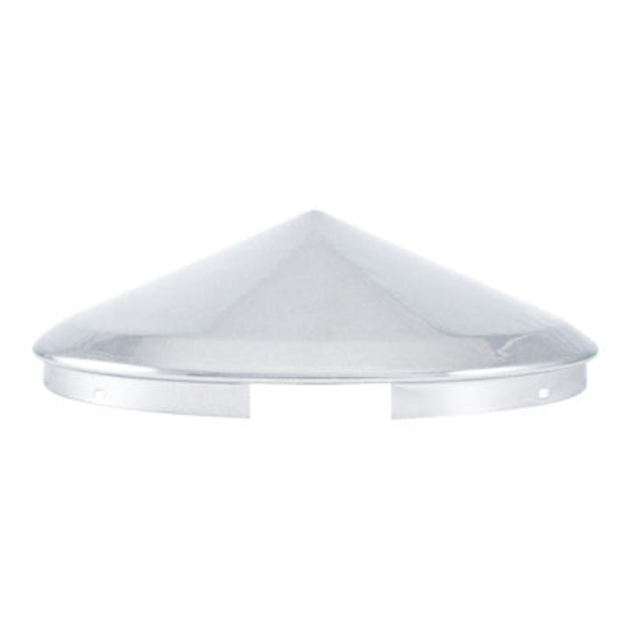 4 Even Notched Chrome Pointed Front Hub Cap | 7/16″ Lip | 8-23/32″ Hub Bore | United Pacific