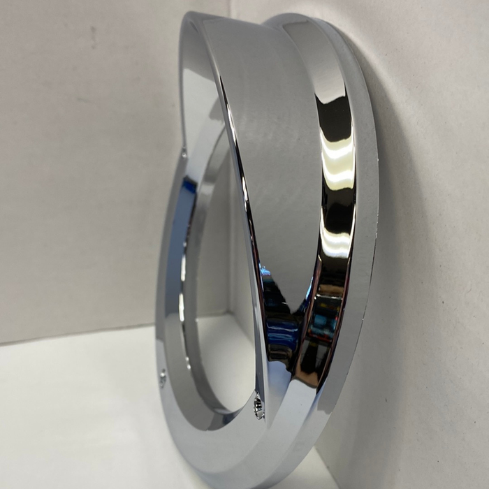 4 Inch Chrome Light Bezel | Visor | United Pacific