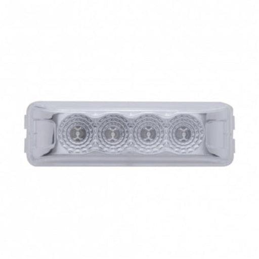 4 LED Reflector Rectangular Light | Amber LED | Clear Lens | United Pacific