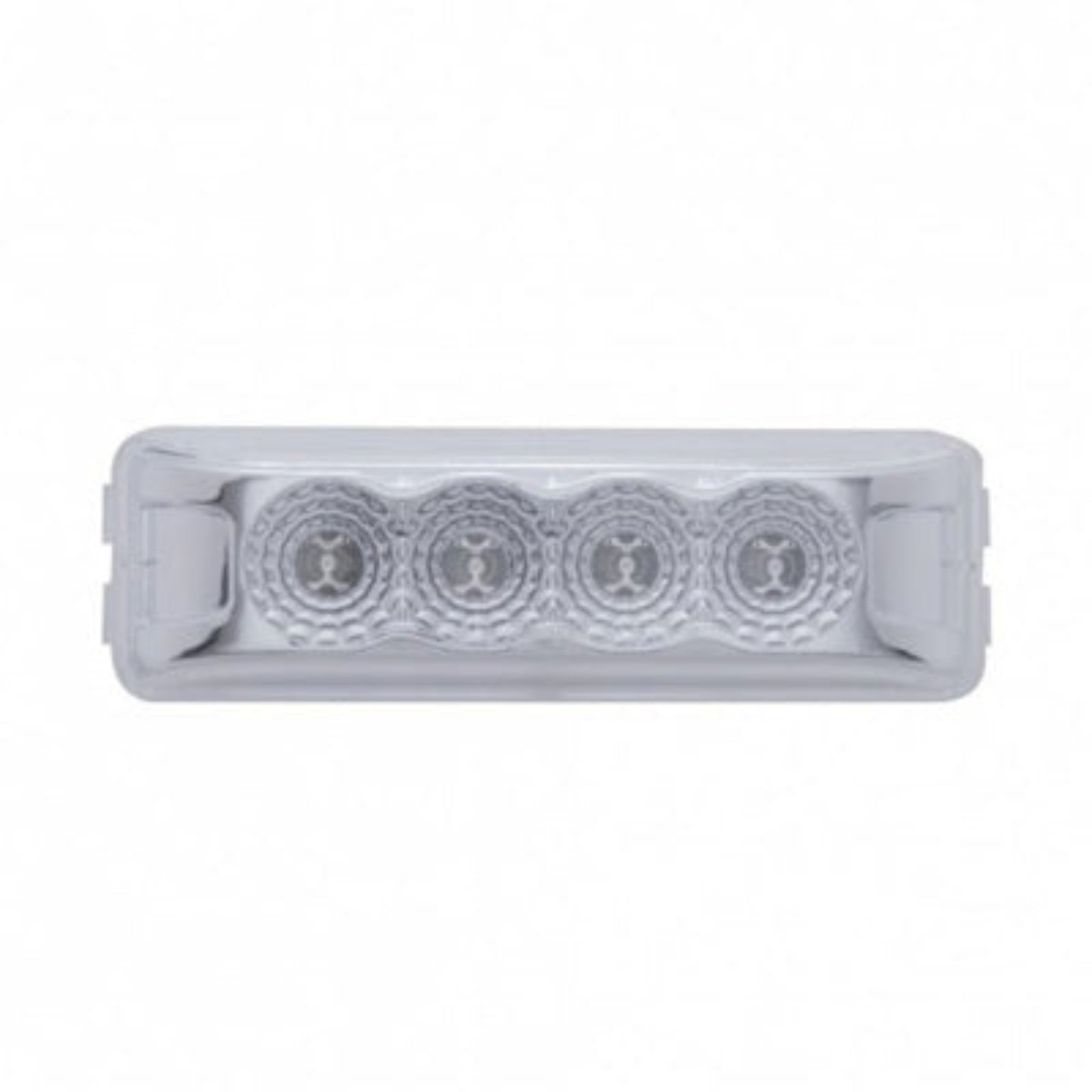4 LED Reflector Rectangular Light | Red LED | Red Lens | United Pacific