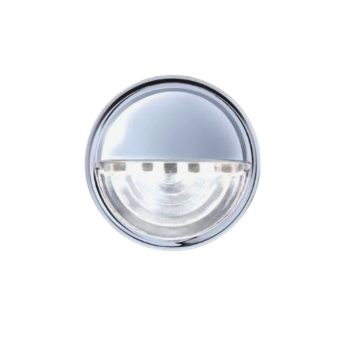 4 LED Round License Light White LED | United Pacific