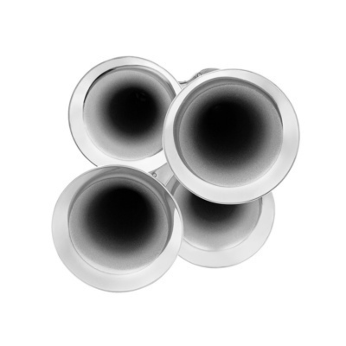 4 Trumpet Mini Train Horn | Chrome | 130 dB | United Pacific