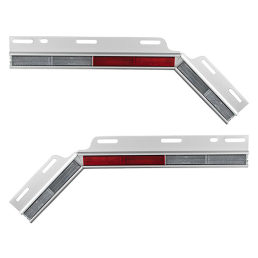 45° Angled Conspicuity Reflector Plates | Aluminum | Pair | United Pacific