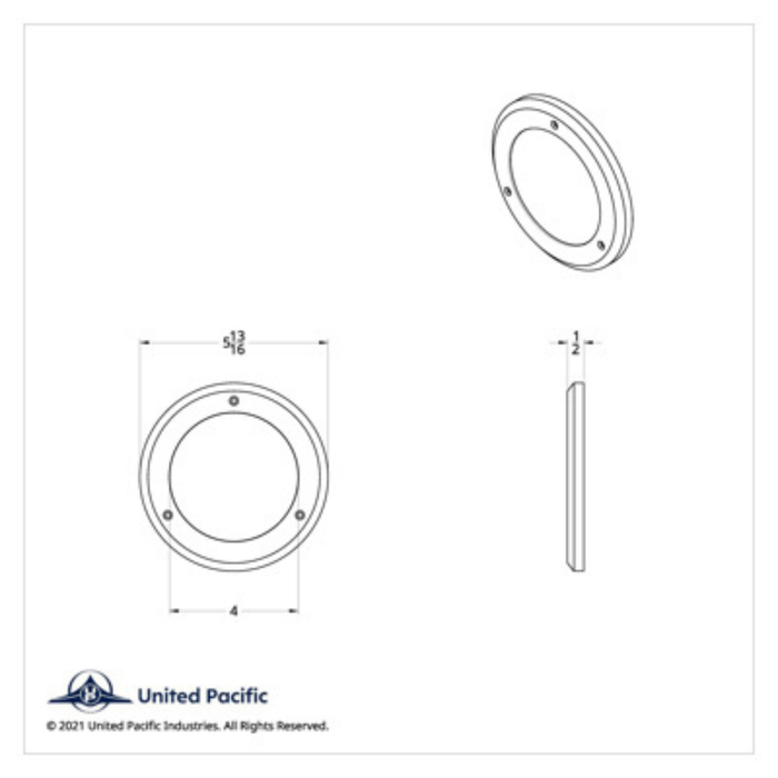 4″ Mirror Bezel | Without Visor | United Pacific