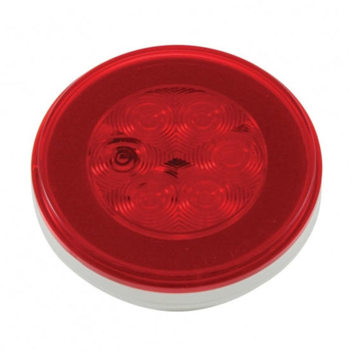 4" Round GloLight | Red LED | Red Lens | Stop Turn & Tail | United Pacific