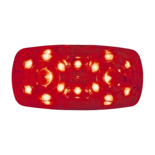 4 x 2 Inch Rectangular LED Light | Red | United Pacific