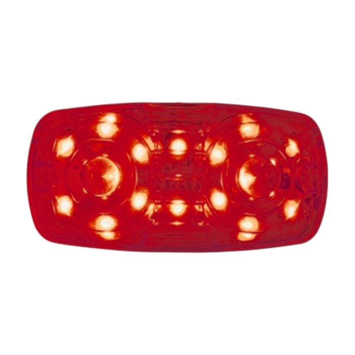 4 x 2 Inch Rectangular LED Light | Red | United Pacific
