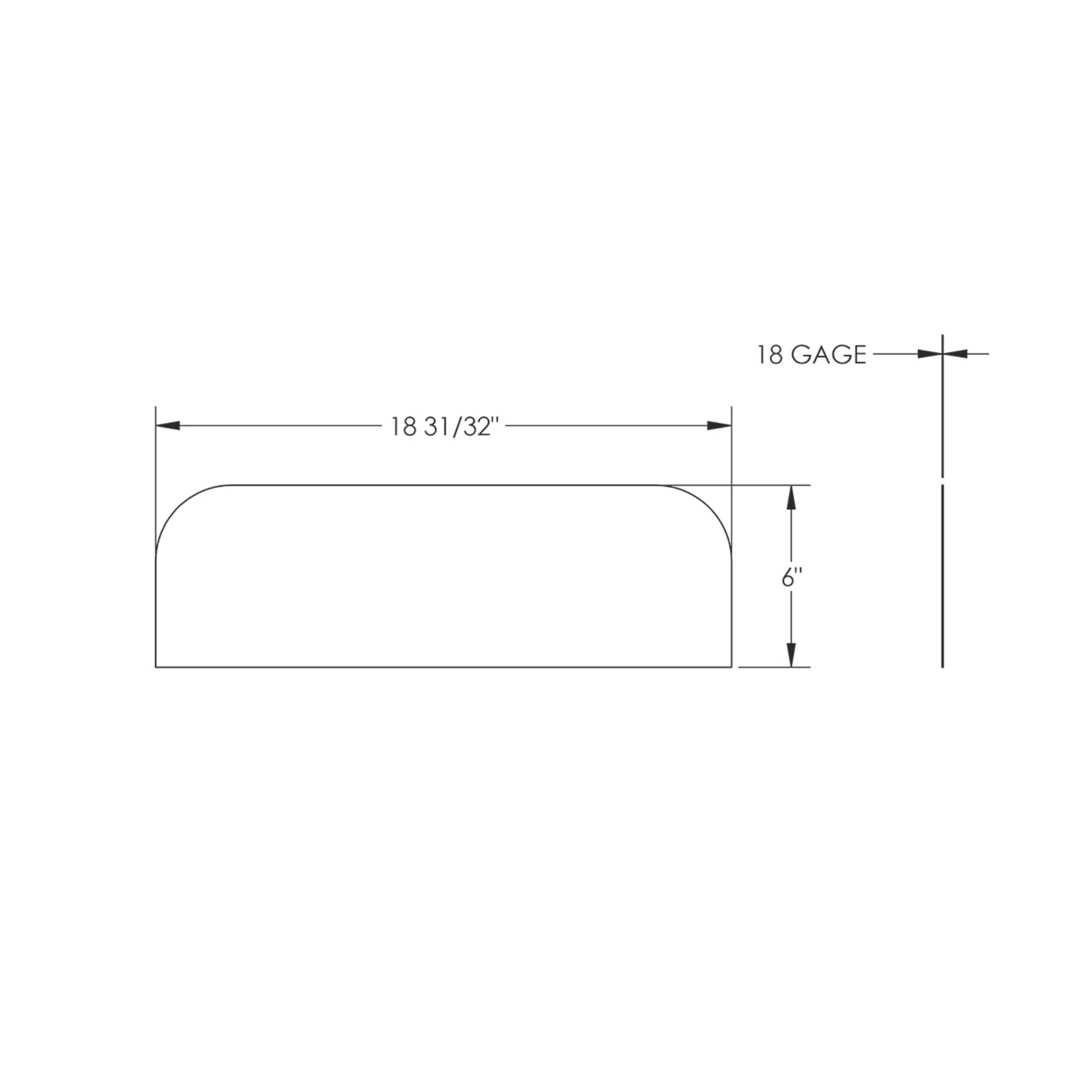 6" Chop Top Rear Sleeper Window Trim for 2024-2026 Peterbilt 589 | 430 Stainless Steel | United Pacific