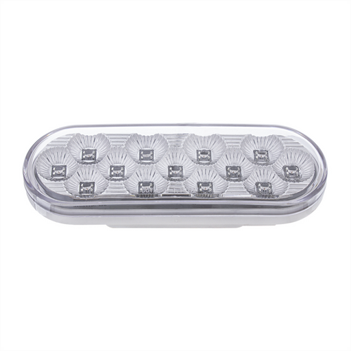 6 Inch Oval LED Stop Turn Tail Warning Light Red Amber | United Pacific