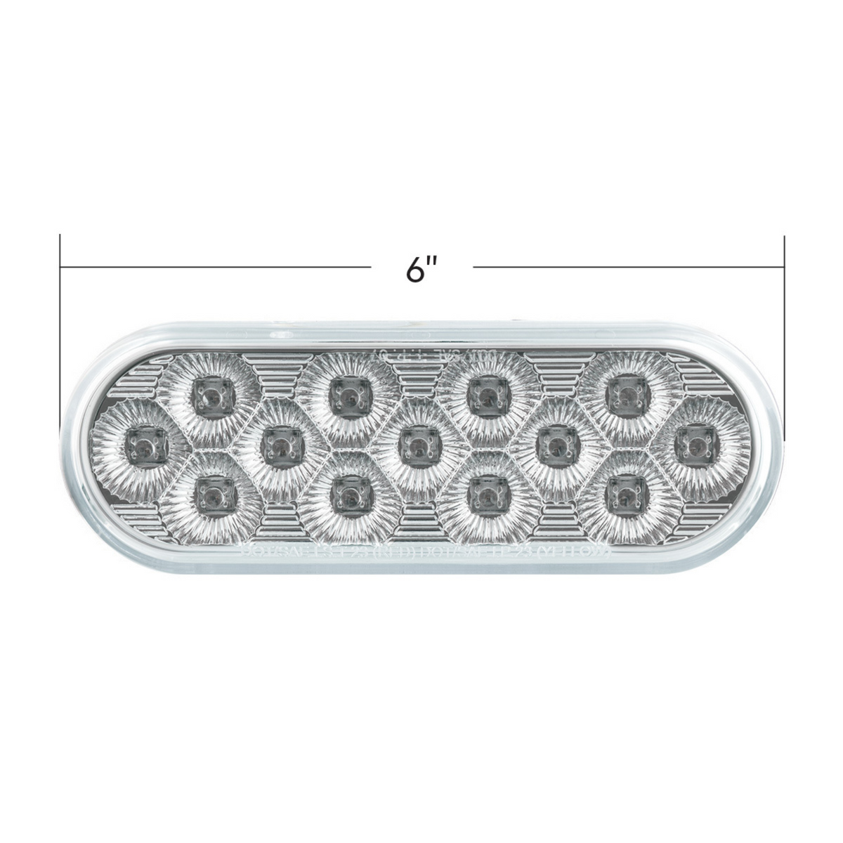 6 Inch Oval LED Stop Turn Tail Warning Light Red Amber | United Pacific