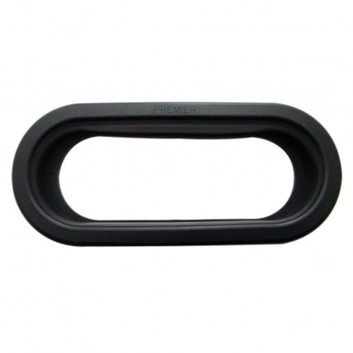 6 Inch Oval Light Grommet | Black Rubber | United Pacific